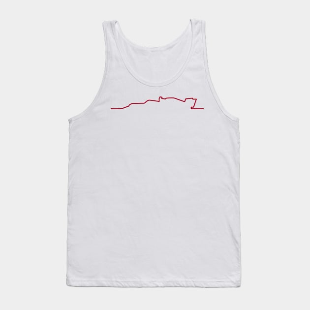 Alfa Romeo F1 Car Line Art - 2021 Model Tank Top by GreazyL